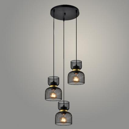 Подвес 24615/3HQ B BK черный 3х40W E27 h1000, 24